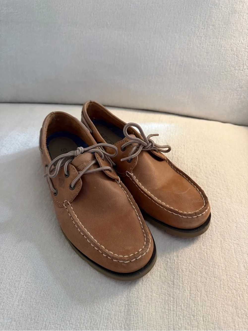 Sperry Tan Leather Classic 2-Eye Boat Shoes